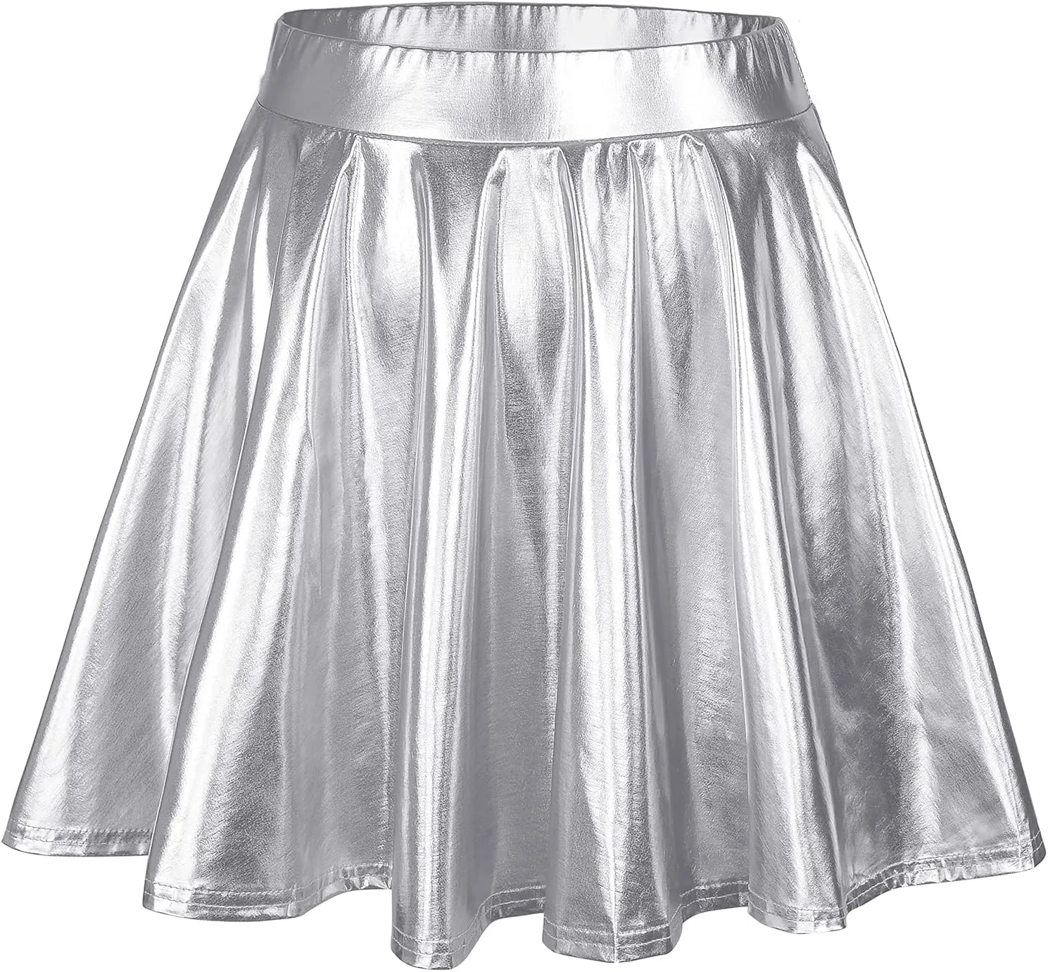 American Trends Womens Mini Skirt Pleated Flared Skater Skirt Metallic Skirt Athletic Tennis Skirt