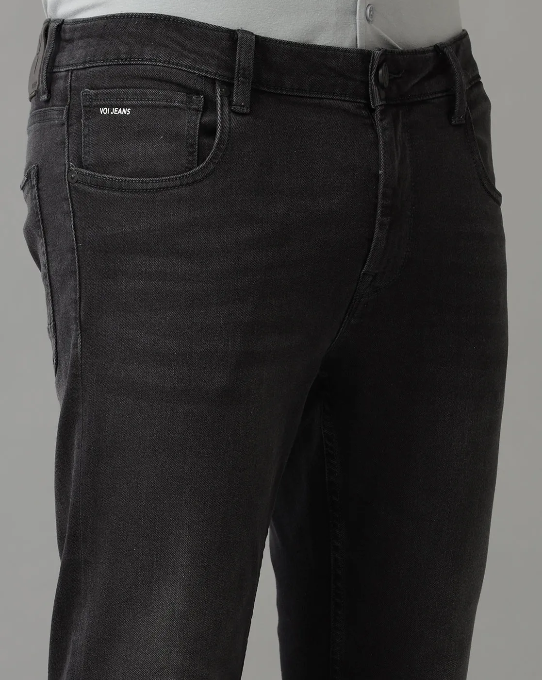 BLACK TRACK CROPPED SKINNY FIT JEANS