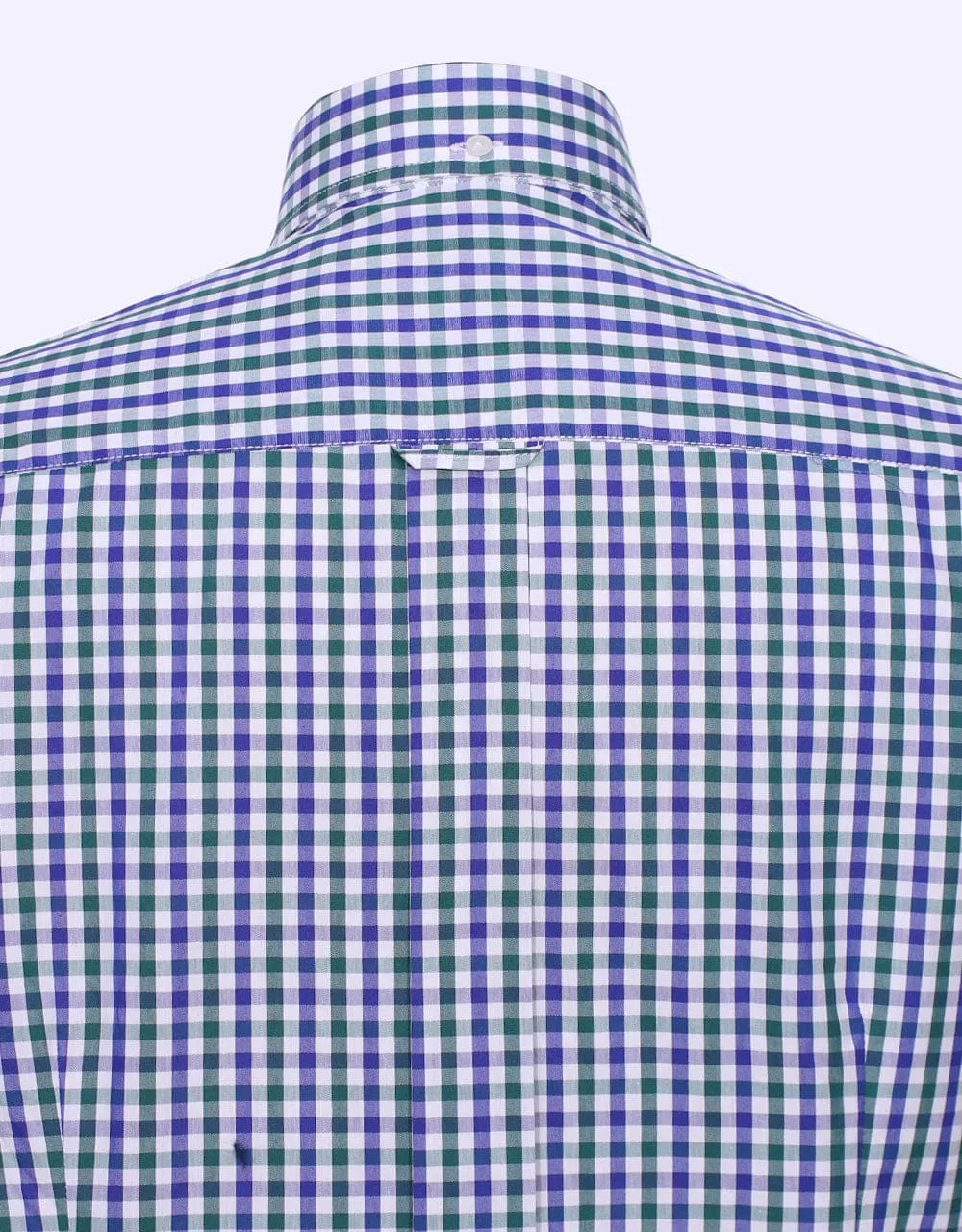 Blue And Green Gingham Check Shirt