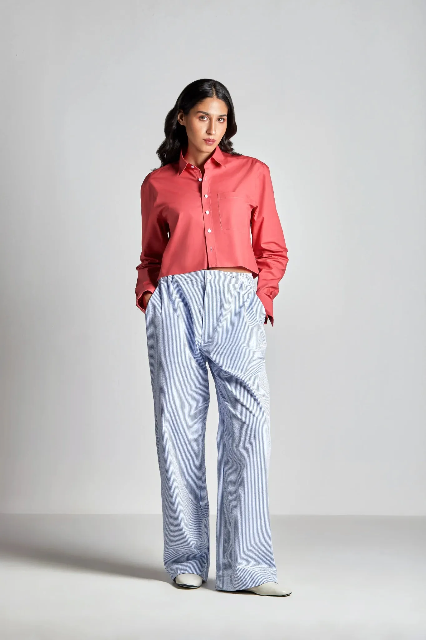 Blush Cut it Off Shirt