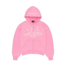 Broken Planet Zip Up Hoodie 'Candy Pink'