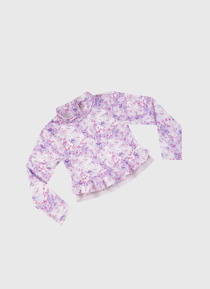 Cherry Blossom Long Sleeve Rash Vest Set