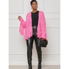 Chic Knitted Tassel Cardigan