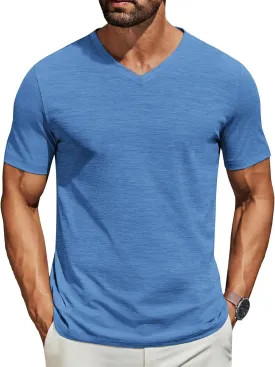 COOFANDY Men's T Shirts Short Sleeve Classic V Neck T-Shirt Casual Summer Basic Tee Shirt