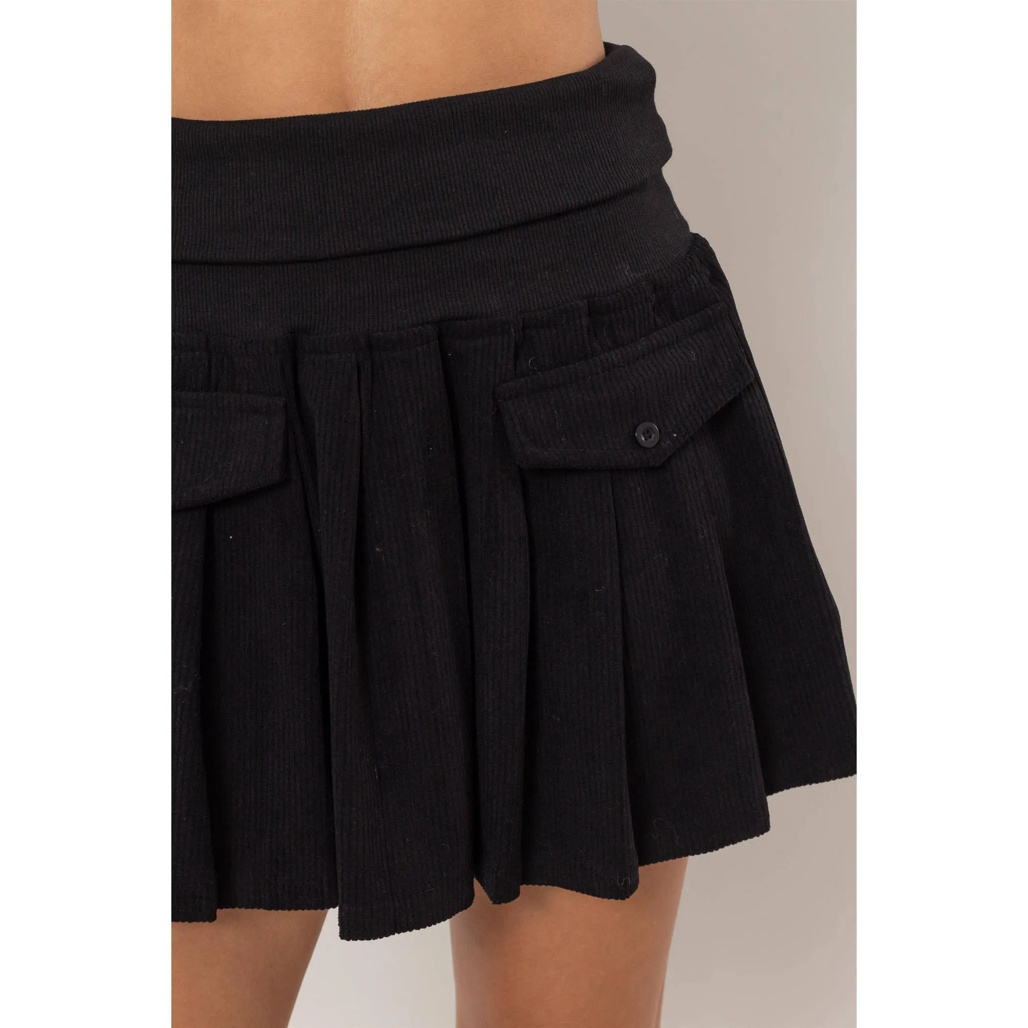 Cord Mini Skirt