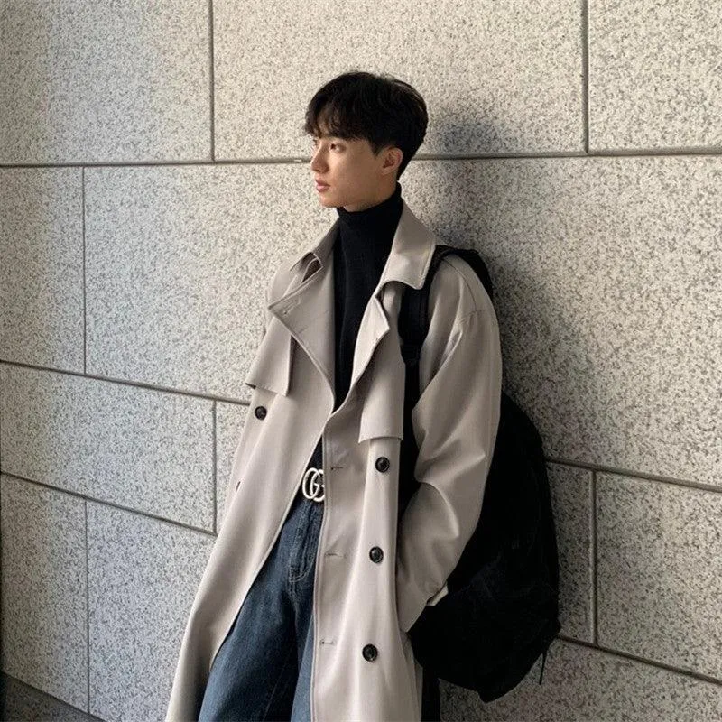 Double-breasted Trench Loose Trend Coat