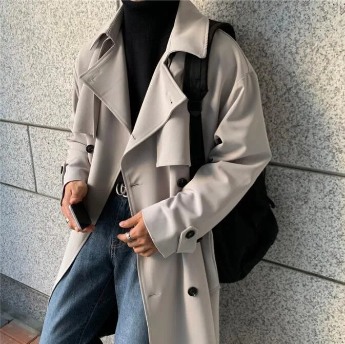 Double-breasted Trench Loose Trend Coat