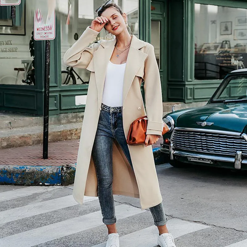 Double Breasted Woollen Overcoat