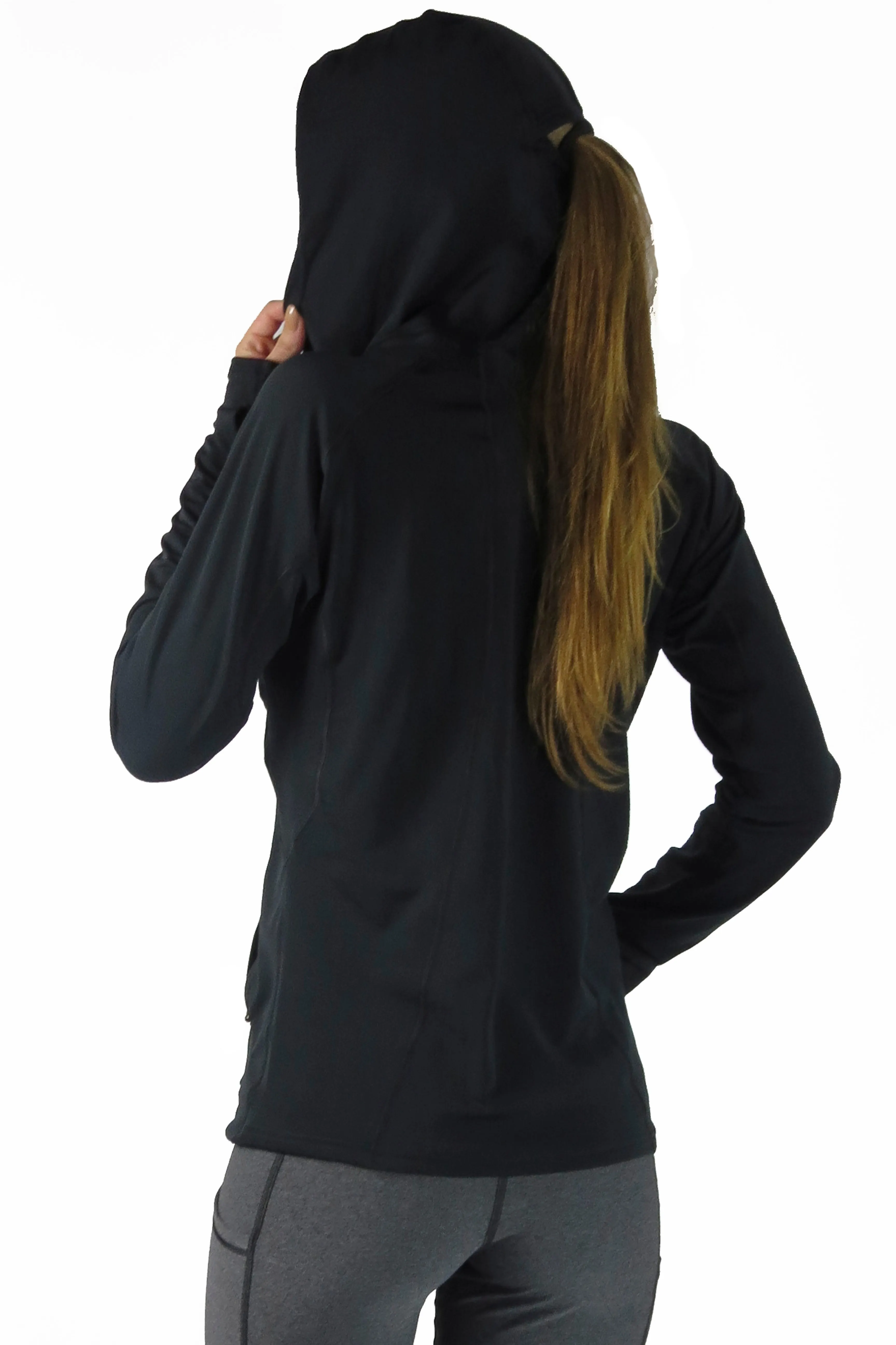 ETSU Performance Pony Tail Hoodie/Black