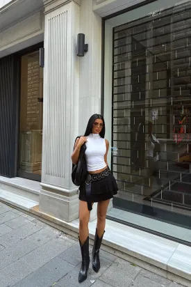 EYY Women Black Pleated Mini Skirt - Stoke-on-Trent