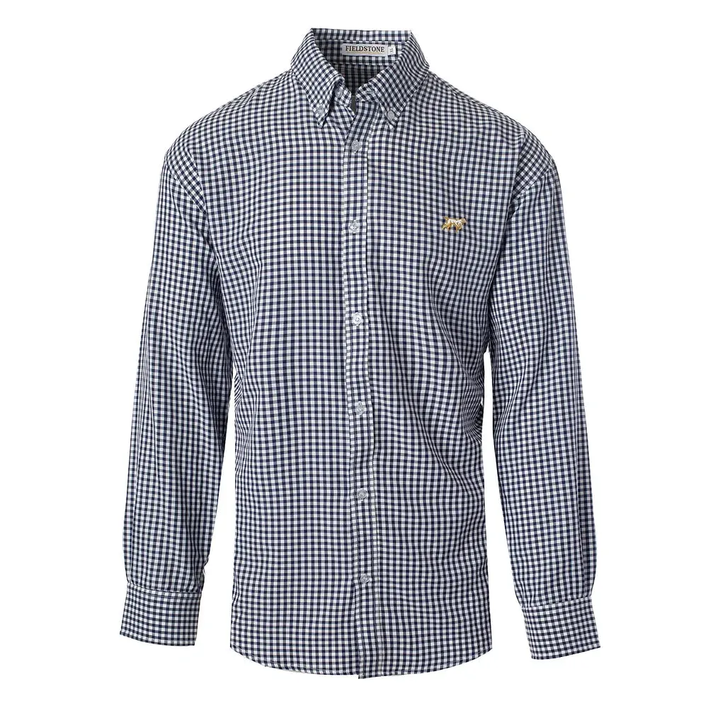 Fieldstone L/S Braxton Button Down Navy/White