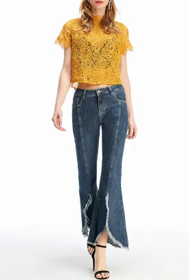 Fit Slim High Waist Flared Jeans