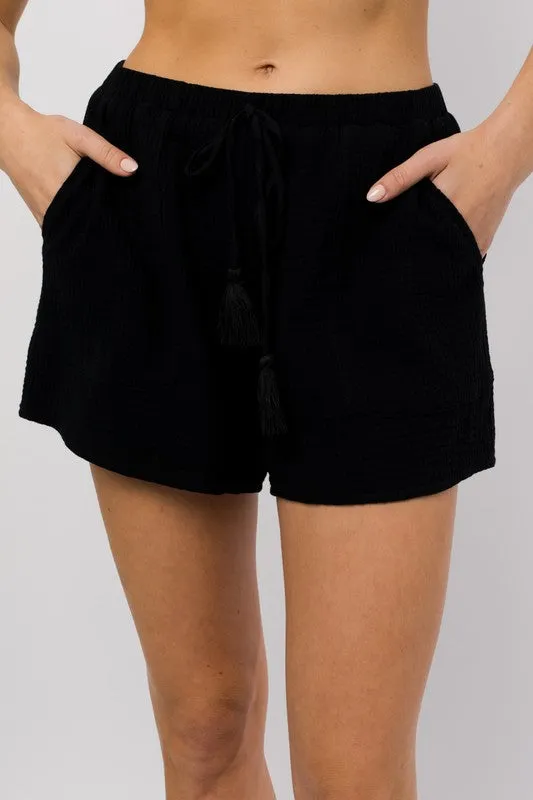 FLARE DOUBLE GAUZE SHORTS