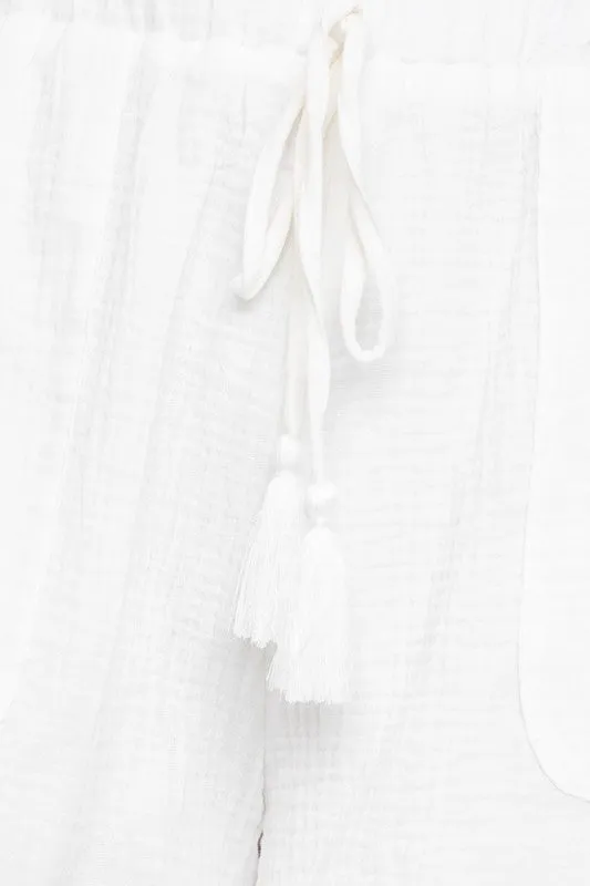 FLARE DOUBLE GAUZE SHORTS