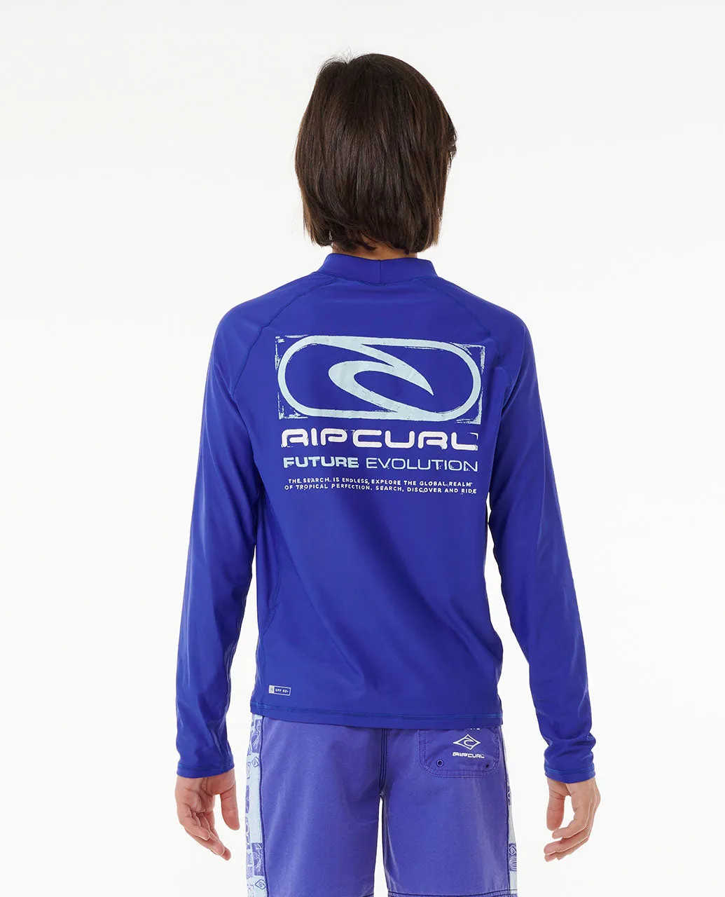 Future Evolution UPF50  Long Sleeve Rash Vest - Boys (8-16 years) - Wild Berry
