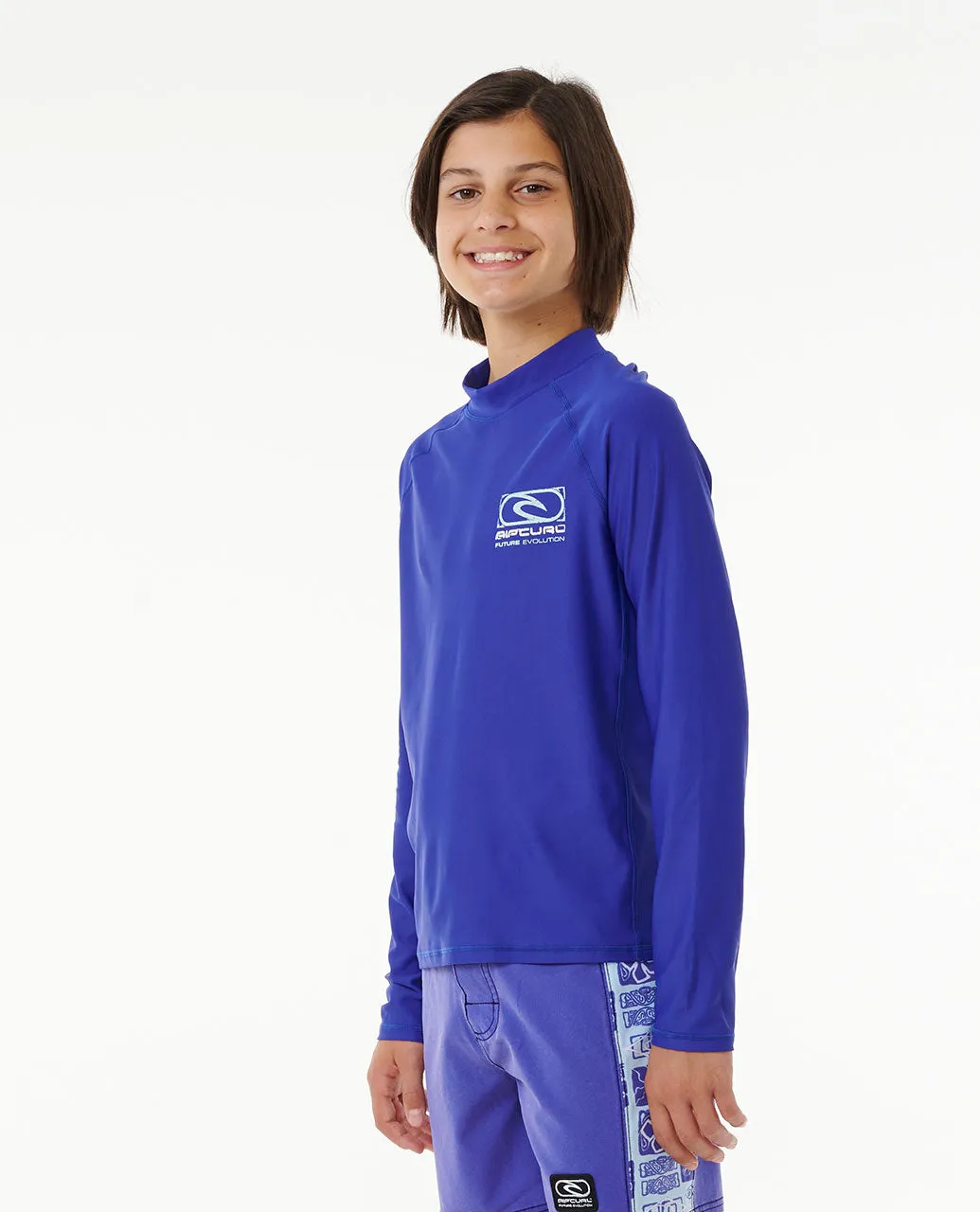 Future Evolution UPF50  Long Sleeve Rash Vest - Boys (8-16 years) - Wild Berry