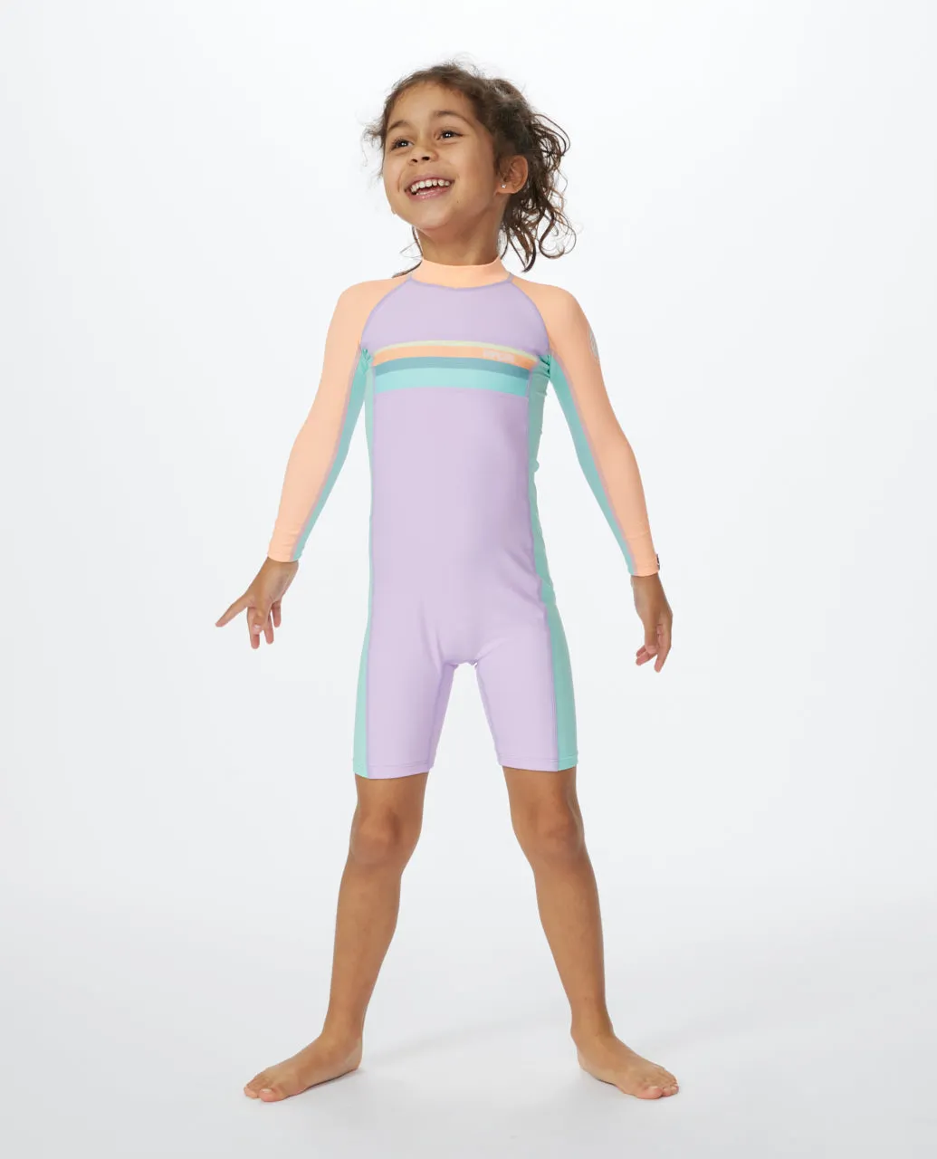 GIRL'S CRYSTAL OVER LS SURFSUIT AGES 1 TO 6