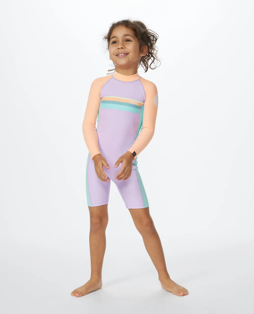 GIRL'S CRYSTAL OVER LS SURFSUIT AGES 1 TO 6