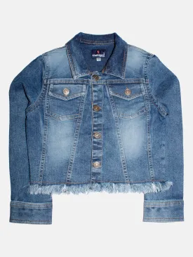 Girls Denim Short Jacket
