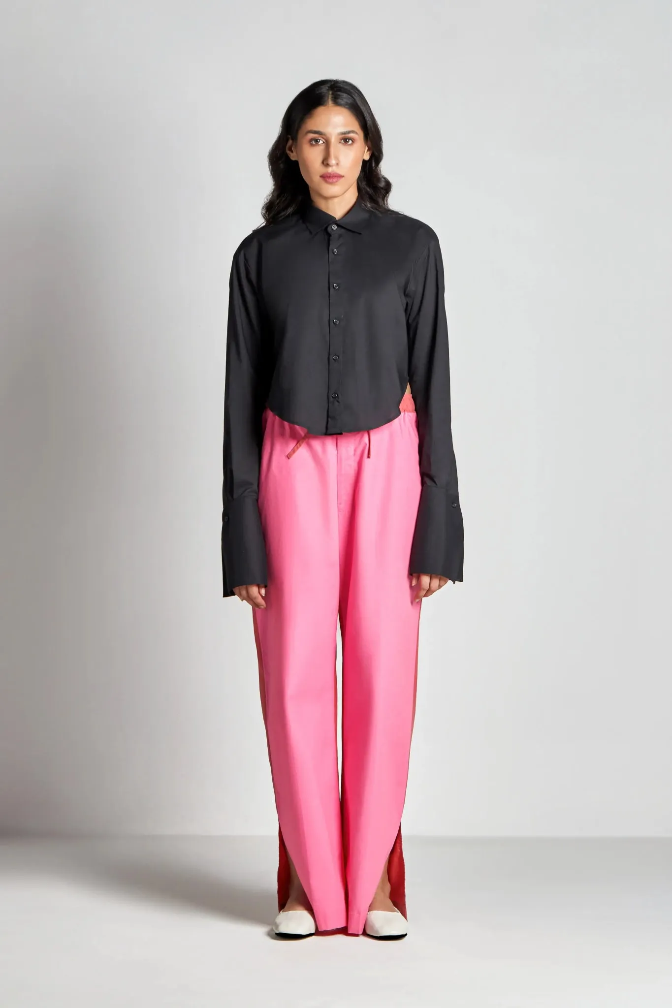 Jet Round Cropped Shirt