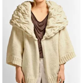 Knitted women jacket