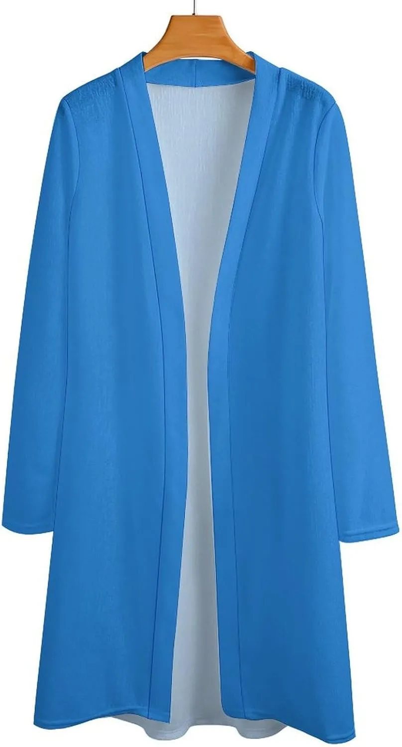 MARSVOVO Womens Chinese Loong Cardigan Coat Vintage Ink Painting Graphic Casual Long Sleeve Chiffon Outfits for Women