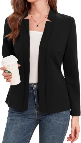 MINTLIMIT Women's Casual Blazer Long Sleeve Open Front Business Work Office Blazer Jacket with Pockets 2025