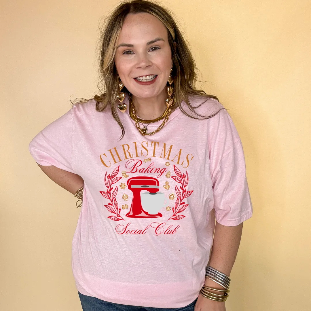Online Exclusive | Christmas Baking Social Club Graphic Tee in Multiple Color Options