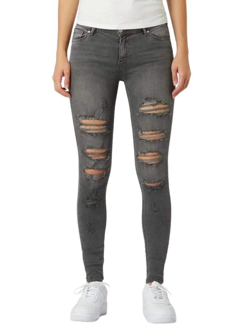 RIBBED SKINNY FIT JEAN