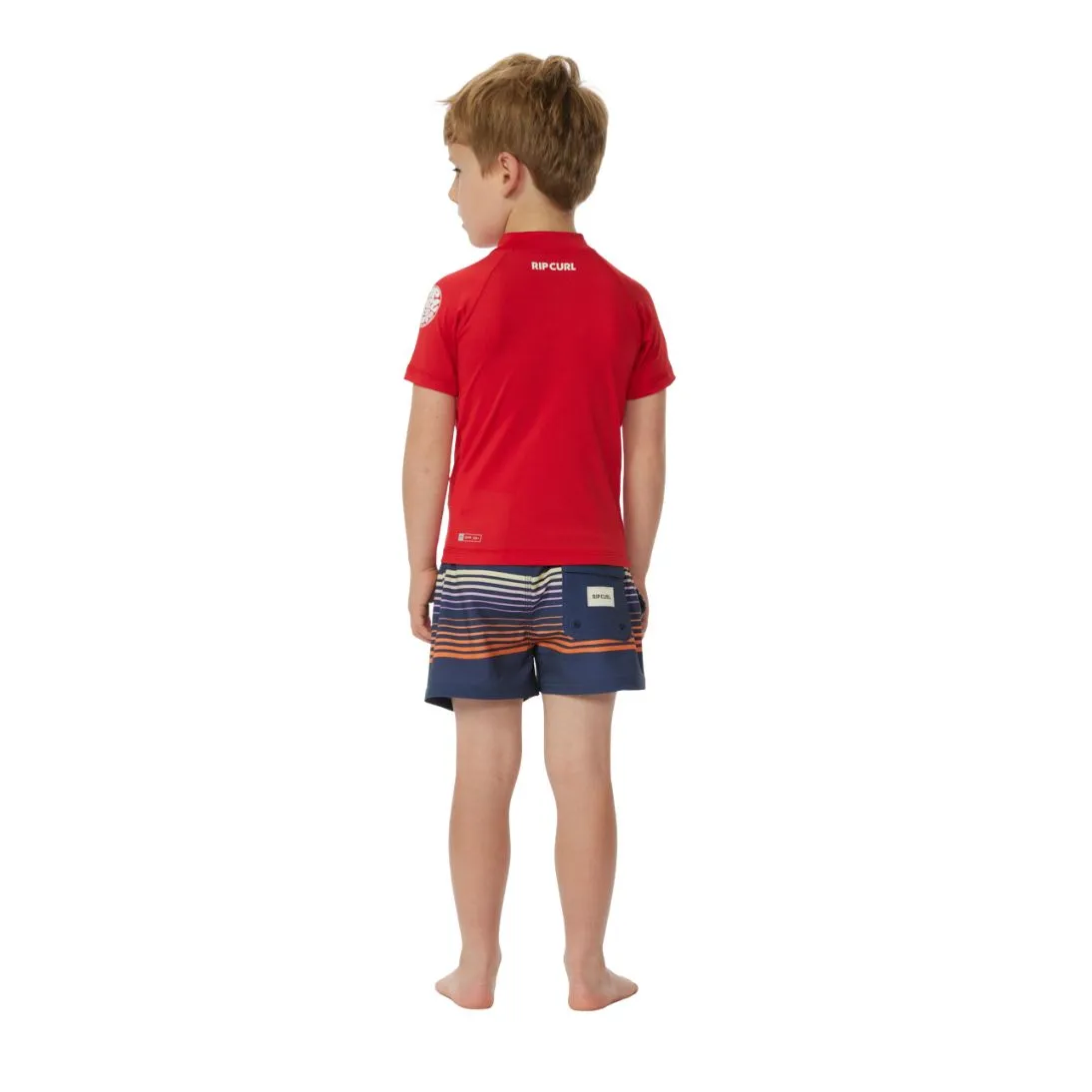 Rip Curl Kids Brand Wave Short Sleeved Rash Vest