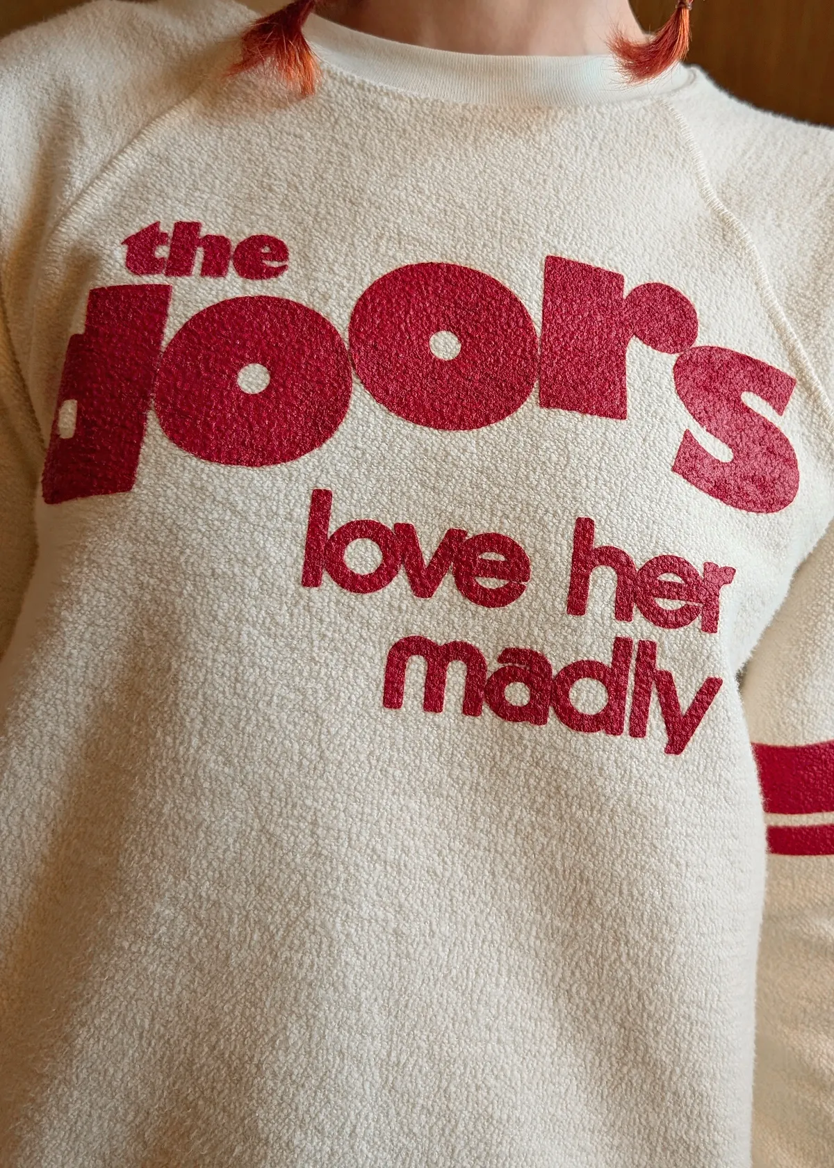The Doors Love Her Madly Reverse Raglan Sweatshirt