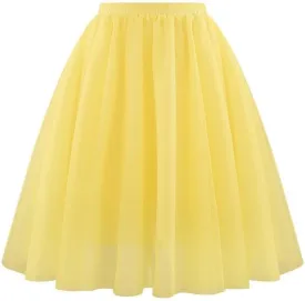 Tulle Mini Skirt for Women High Waist Layered Mesh Tutu Short Skirts Flowy Ballet Party A Line Skirt Trendy Outfit
