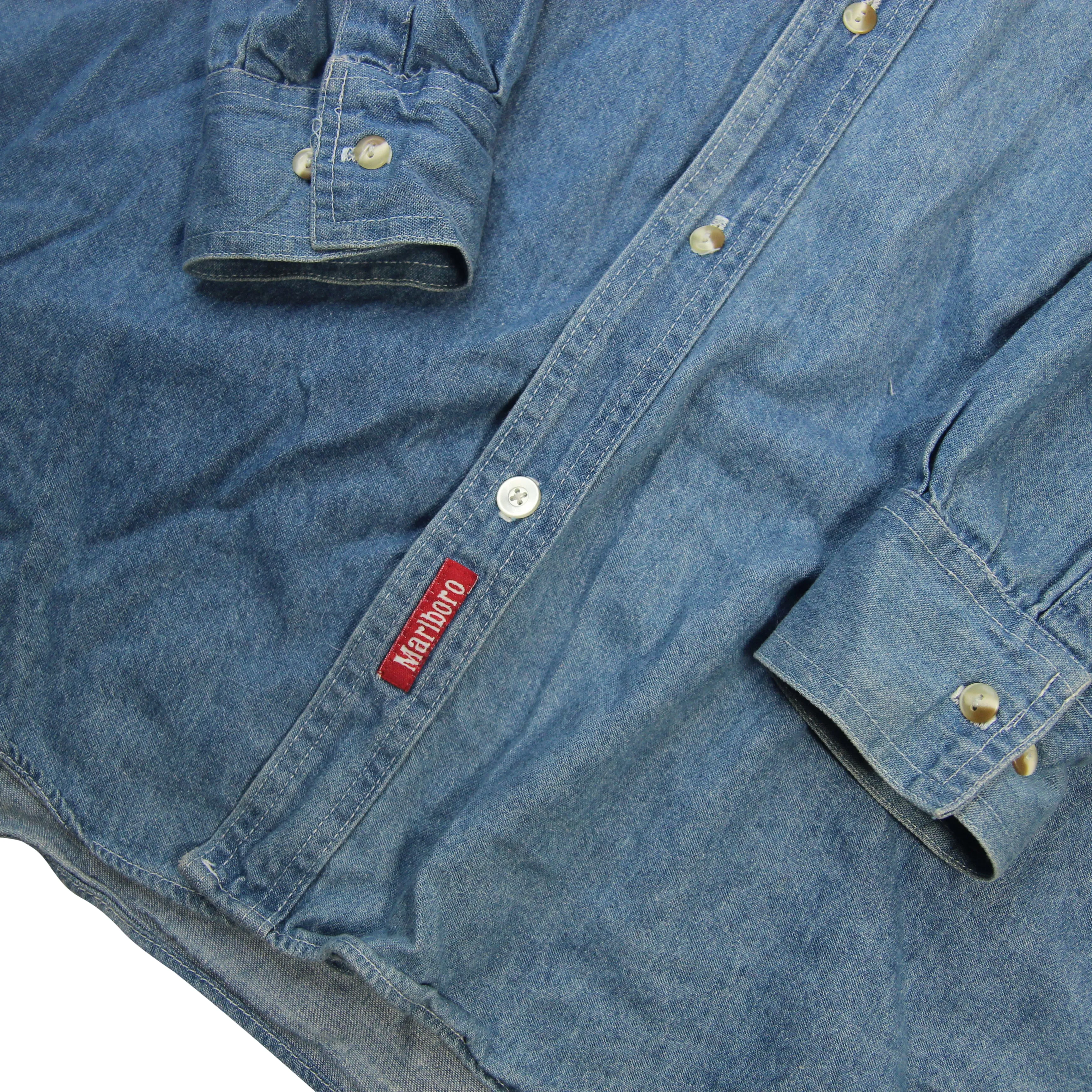 Vintage Marlboro Denim Shirt - L