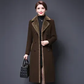Women's Classic Woolen Coat – Cozy, Chic, and Perfect for Cold Winter Days