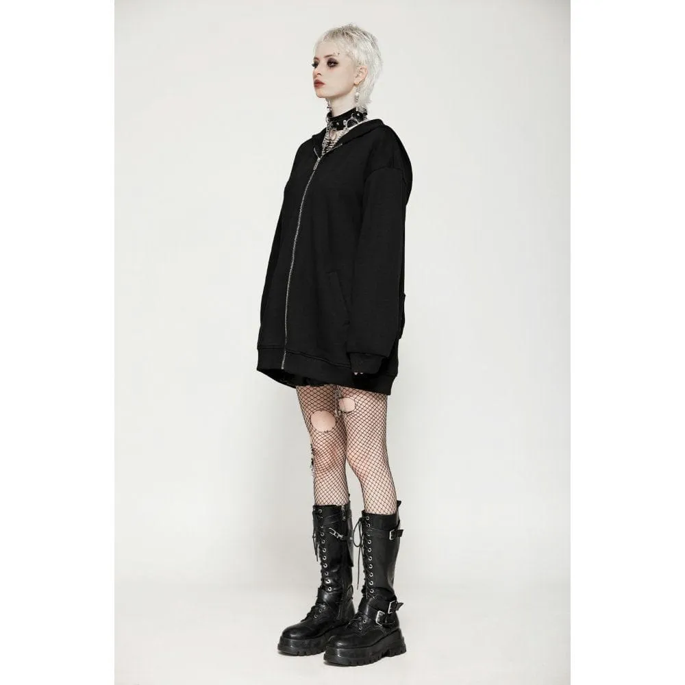 Women's Punk Batwing Zip Hoodie