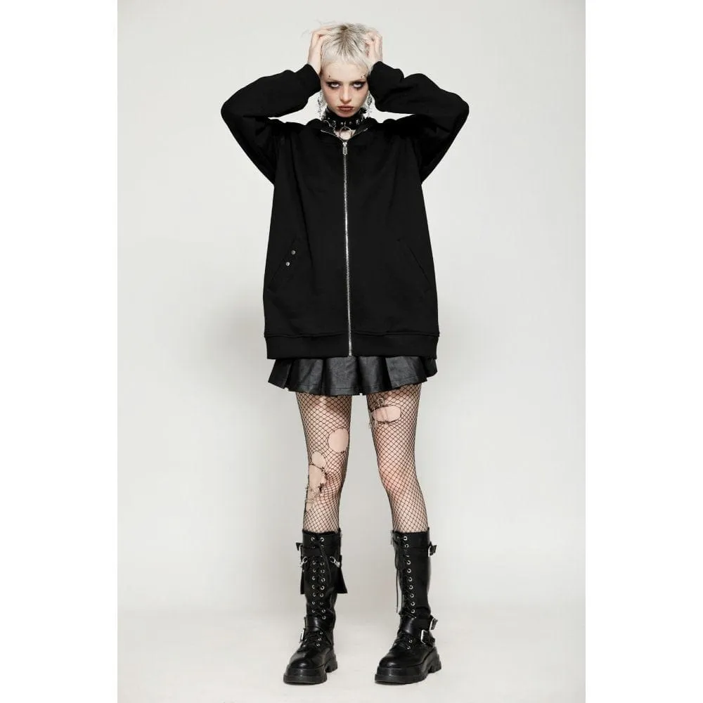 Women's Punk Batwing Zip Hoodie