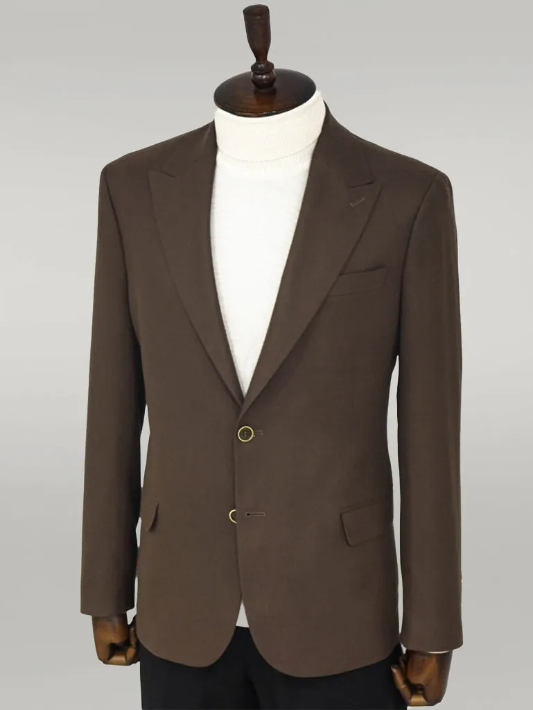 WSS Plain Slim Fit Sport Brown Men Blazer  - Singen