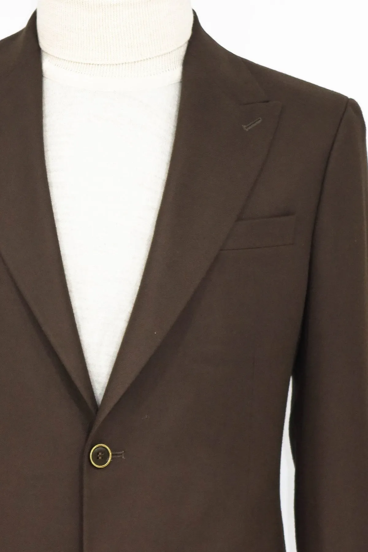 WSS Plain Slim Fit Sport Brown Men Blazer  - Singen