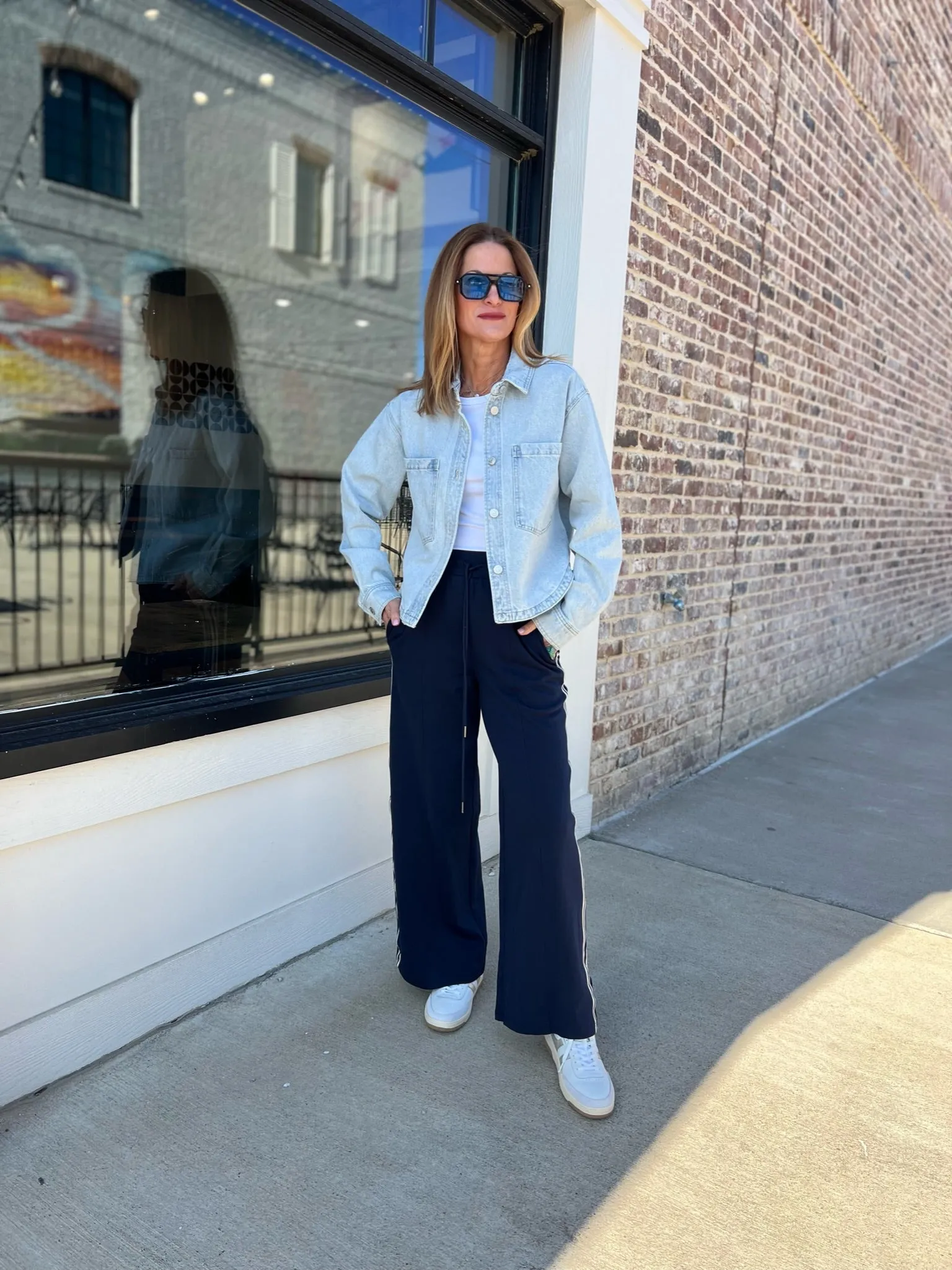 Z Supply | All Day Cropped Denim Jacket Faded Indigo